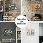 MaxGear Acrylic Wall Mount Sign Holder, 11 x 17 Landscape, 12 Pack - Image 5