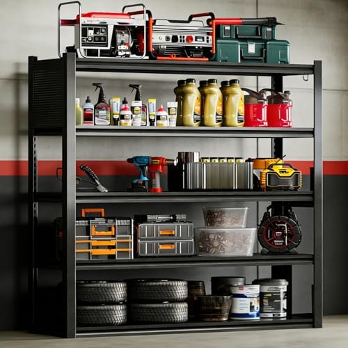 Work Bench with Pegboard,Heavy Duty 3000lbs Capacity Workbench with Adjustable Shelves,Tool Cart,Work Table for Garage Warehouse - Image 5