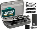 Uptown Deals Travel Charging Kit with Cable Organizer Case – 10,000mAh Portable Charger (Power Bank), 45W GaN Wall Adapter, 48W Car Phone Charger & 4 Cables – Travel Essentials for Devices - Image 7