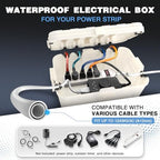 Flemoon Large Outdoor Electrical Box, IP54 Waterproof Extension Cord Cover - Image 2