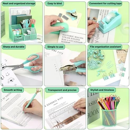 13-in-1 Office Desk Organizer Set for Back to School Supplies Accessories - Image 6