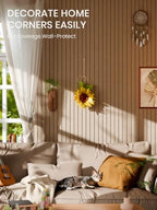 Bumusty 48"x 36" Large Felt Bulletin Board Tiles, Taupe - Image 4