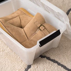 IRIS USA 6-Pack 13 Quart Storage Bins with Lids, Pearl - Image 6