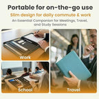 Universal Padfolio Case – Tablet Portfolio Organizer with Notepad Holder – Compatible with iPad 10th 11th Gen, iPad Pro 11, iPad 7 8 9 10.2 10.9 and 9.7 inches - Image 5