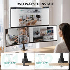 WALI Stacked Triple Monitor Mount for 49" UItrawides and Dual 34" Monitors - Image 6