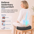 CloudBliss Donut Pillow Stadium Seat Cushion for Tailbone Pain Relief and Hemorrhoids, Memory Foam Seat Chair Cushion, Portable Seat Cushions for Bleachers, Car, Home & Office - Image 4
