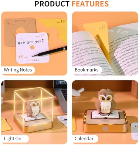 3D Memo Pad Time Piece Calendar 2027, 3D Tear-Off Art Desk Calendar 2027, Creative 3D Memo Pad Paper Art Tree House DIY Paper Carving Decoration (Magic Eagle) - Image 7