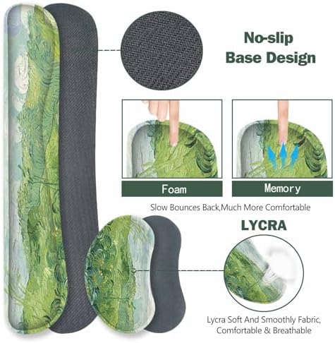 ToLuLu Extended Gaming Mouse Pad, Memory Foam Keyboard Mouse Wrist Rest Set - Image 5