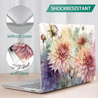 Mektron Case for 13.5" Microsoft Surface Laptop 5/4/3 with Metal Palm Rest Model 1951/1868, 2019/2021/2022 Release Plastic Hard Shell Cover with Screen Protector + Keyboard Cover, Watercolor Dahlias - Image 6