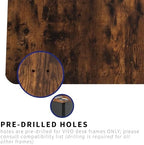 VIVO Rustic Vintage Brown 71 x 30 in Table Top, DESK-TOP72-30N - Image 5