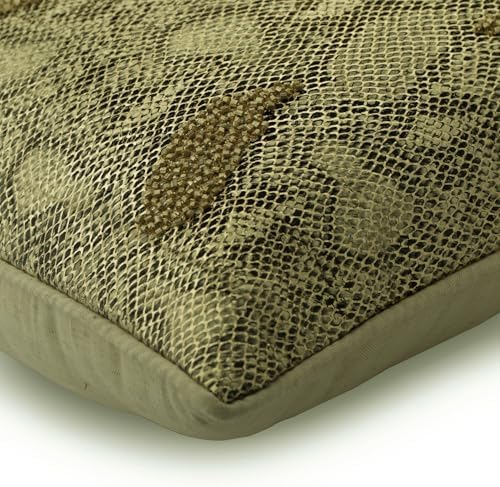 The HomeCentric Decorative Gold 12"x16" (30x40 cm) Oblong Sofa Pillow Case, Faux Leather Beaded Pattern Pillow Cover Sofa, Animal Pattern Modern Style - Animal Bling - Image 7