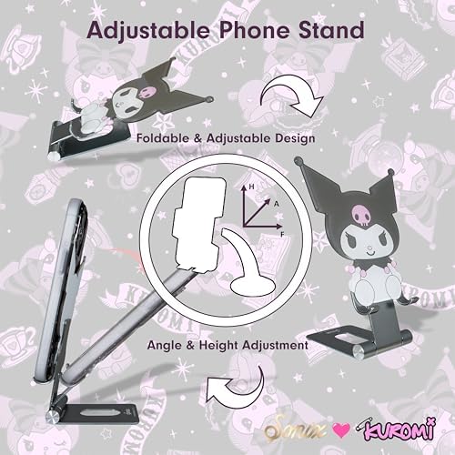 Sonix x Sanrio Character Phone Stand | Adjustable Cell Phone Holder, Desk Stand, Dock | Kuromi - Image 3