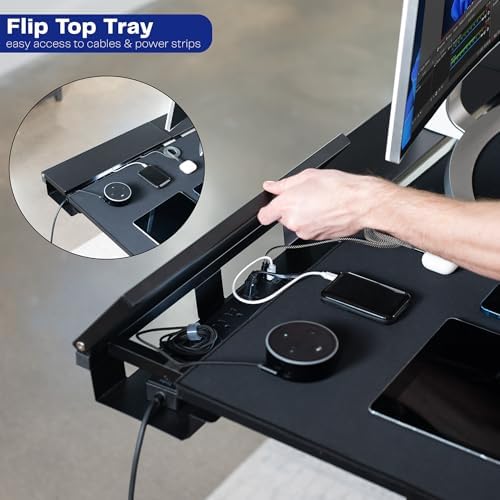 VIVO Black 60 x 30 in Standing Desk, DESK-KIT-E2G-P3B - Image 5
