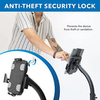 Mount-It! Anti-Theft Universal Tablet Floor Stand with Locking Clamp, Black - Image 5