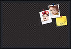 PinPix 27x18 inch Cork Bulletin Board. This Decorative Framed Pin Board Comes with Diamond Pattern in Black Design and Satin Black. Ideal for Home, Office Decor or School (PinPix-120) - Image 2