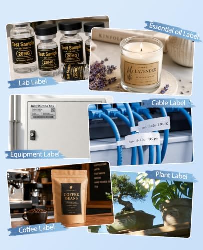 NIIMBOT M2/M3 Thermal Transfer Labels 3 Rolls Multi-Color Pack - Image 5