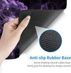 Desk Mat, Mouse Pad with Wrist Rest, 4-in-1 Large Mouse Pads for Desk, Ergonomic Mouse Pad and Keyboard Wrist Rest Gaming Keyboard Mat for Office,Skull Purple Smoke - Image 3