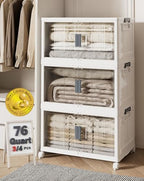 OlarHike 76QT Storage Bins with Lids for Home, Office, Closet, Dorm, 3 Pack by OlarHike