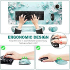 ToLuLu Large Mouse Pad Desk Pad, Wrist Rest Desk Mat for Keyboard and Mouse - Image 6