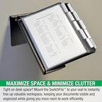 Ultimate Office SWITCHFILE 10-Pocket Reference Display Organizer Black Pkts - Image 6