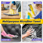 Microfiber Cleaning Cloth,150 Pack Grey Cleaning Rags, Bulk All-Purpose Lint-Free Shop Towels Wipes, Commercial Micro Fiber Cleaning Towels Washcloth for Car Garage Housekeeping 11.5"*11.5" - Image 7