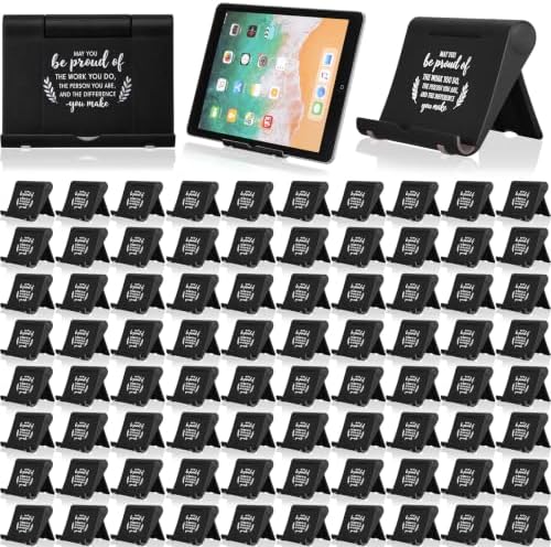 Qunclay 80 Pcs Employee Gift Bulk for Christmas, Phone Stand Holder, Black by Qunclay