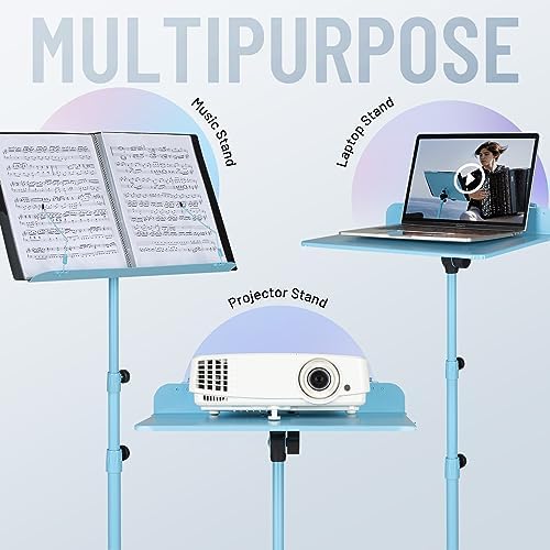 CAHAYA Sheet Music Stand Dual-use Converts to Desktop Stand Adjustable Blue - Image 2