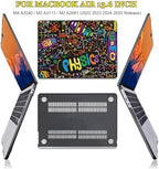 for MacBook Air 13.6 Inch Case M5 A3449 2026 2025-2022 Release A2681 M2 A3113 M3 A3240 M4 Cover, Crystal Black Printed Pattern Hard Shell Keyboard Skin for Mac Air 13" M5, Physical Formula - Image 4