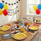 450 Pcs Tableware Set, Serve 50, Red Yellow, Back to School - Image 6