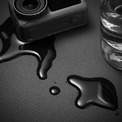 Nekmit Leather Desk Blotter Pad 36 x 20 Inches, Flat, Non-Slip, Waterproof, Black - Image 4