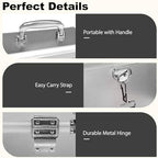 Silver Medication Combination Lock Boxes with Code Large - Image 4