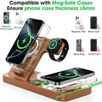 Dual Phone Foldable Wireless Charging Station for Apple, Couple&Family Use - Image 6