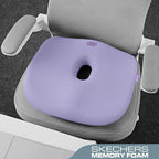 Skechers Seat Cushion Memory Foam,Donut Pillow Office Chair Cushion for Tailbone Pain Relief,Butt Pillow for Office Chair,Car seat Cushion,Long Sitting Office Workers,and Car Drivers,Purple - Image 4