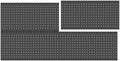WALMANN 4 PCS 12x24 in Pegboard Panels, 24x48 in Wall Tools Pegboard by WALMANN