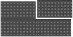 WALMANN 4 PCS 12x24 in Pegboard Panels, 24x48 in Wall Tools Pegboard by WALMANN
