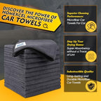 HOMEXCEL 600 Packs Microfiber Cleaning Cloth, 11.5 x 11.5 inch Microfiber Towels for Cars, Ultra Absorbent Washing Cloth, Lint Free Streak Free Cleaning Rags for Car, Kitchen, and Window (Grey) - Image 2