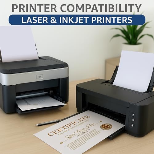 200 Certificate Paper 8.5 x 11 for Printing - Blank Certificate Papers for Award Certificates & Diploma Paper - Premium White Award Papers Cardstock for Awards & Certificates Graduation - Image 4