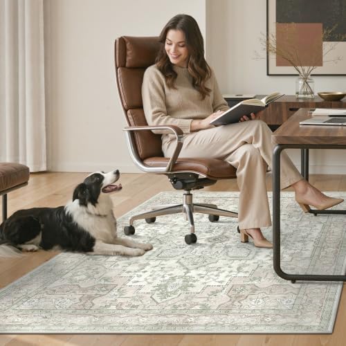36"x60" Office Chair Mat for Hardwood Floor, Non-Slip Washable Mint - Image 7