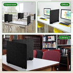 6 Pcs Acoustic Desk Divider Partition Privacy Panel 24 x 24",Dark Gray - Image 6