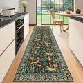 DUKINO 2.6x10 Washable Runner Rug, Non Slip Animal Rug for Hallway, Black by DUKINO