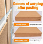 Cork Board Tiles 12"x12" - 1/2" Thick - 8 Pack Cork Tiles - Bulletin Board - Mini Wall (8pack) (8pack 30.5 * 30.5 * 1.2) - Image 2