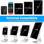 AboveTEK Elegant Tablet Stand, Aluminum iPad Stand Holder, Desktop Kiosk POS Stands for 7-15.6 inch iPad/Portable Monitor, Tablet Mount for Showcase Office Reception Countertop - Image 2