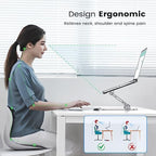 Orlian Adjustable Aluminum Laptop Stand for Desk, Laptop Riser for 11-16" - Image 2