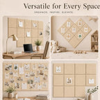 Felt Bulletin Board Tiles, Cork Board Alternative, 48 x 36 in - Image 5