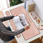 4 in 1 Mouse Pad Combo, Large Gaming Mouse Pad + Keyboard Support + Mouse Rest + Coaster, Table Pad with Stitched Edge Memory Foam Ergonomic Wrist Pad Set, Proverbs 31:25 Leopard Star - Image 2