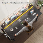 DurayLoly 63 Inch Gaming Desk with RGB LED Lights for Bedroom - Image 3
