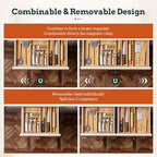 Bamboo Expandable Silverware Drawer Organizer, 11 Slots Utensil Holder - Image 5