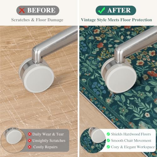 iCasso Office Chair Mat for Hardwood Floor, 36"X 48" Convex Green - Image 6