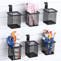 Colingmill 6 Set Slat Wall Hooks Holder Metal Mesh Basket Organizer, Square by Colingmill