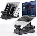 Laptop Stand for Desk, Height and Angle Adjustable, 2-in-1 Laptop Stand Vertical Laptop Stand with Innovative Half-Moon Shape, Heat Dissipation, Compatible with 13"-17.3" Laptops by bifine+store